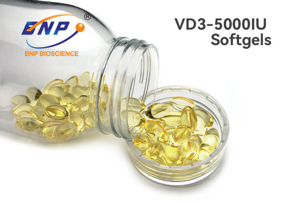 250 mg suplementu OEM przezroczysta witamina D3 5000 j.m. w kapsułkach